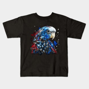 Patriotic Parakeet Kids T-Shirt